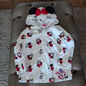 MINNIE MOUSE Hooded Jacket with Ears - Girls Size 6X